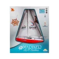 2141 Sun-rst-snc-r C Tekne Yelkenli Yarım Fonk 38cm