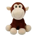3182 Oturan Peluş Hayvanlar 35 Cm Hipopotam-inek-fil-maymun