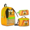 Ümit Çanta Cennec Erkek Çocuk Sarı Sallanan Kulaklar 3lü İlkokul Çanta Seti