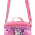 Ümit - 5004 -  Çanta Termoslu/Isı Yalıtımlı Beslenme Çantası - Dondurma Yiyen Unicorn, Mor Pembe (kız )
