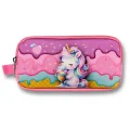 Ümit Çanta Mor Pembe Dondurma Yiyen Unicorn Desenli Kalem Çantası - Kız Çocuk - 5005