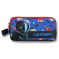 Ümit Çanta Erkek Çocuklar İçin İki Bölmeli Astronot Baskılı Kalemlik - Lacivert Mavi - 5008
