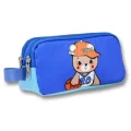 Ümit Çanta 5023 (Şapkalı Ayıcık Desenli - Mavi Renkli) Erkek Çocuk Kalem Çantası