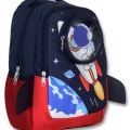 Cennec 5042 (3D Astronot - Lacivert Kırmızı - Erkek Çocuk) Okul Çantası