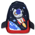 Cennec 5042 (3D Astronot - Lacivert Kırmızı - Erkek Çocuk) Okul Çantası