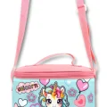 Ümit Çanta 5049 Isı Yalıtımlı kız (Bebek Unicorn Baskılı, Pembe Turkuaz Renkli) Beslenme Çantası