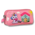 Ümit Çanta 5053 (Unicorn Desenli - Pembe Yeşil Renkli) Kız Çocuk Kalem Çantası