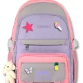 Cennec Çok Bölmeli Kız Çocuk Pembe Gri İlkokul ve Günlük Sırt Çantası - 5072