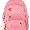 Cennec Çok Bölmeli Kız Çocuk Pembe İlkokul ve Günlük Sırt Çantası - 5073