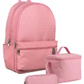 Pembe Renk Kız Çocuklar İçin Üçlü İlkokul Okul Çanta Seti - SETUMT5121A