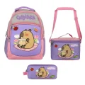 (Kız Çocuk - Mor - Pembe) İlkokul Üçlü Çanta Seti - SETCPB5233A