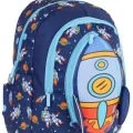 Kids Üç Gözlü (Erkek Çocuk) Okul Sırt Çantası (Roket Detaylı) - L5260