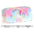 Kids Çok Renkli, Unicorn, Kız Çocuk Üç Gözlü Okul Kalem Çantası - L8243