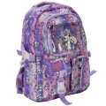 Desenli Mor Okul Çantası 3394