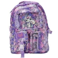 Desenli Mor Okul Çantası 3394