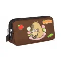 Capybara Erkek Çocuk İki Bölmeli Kalem Çantası - Bej - Kahverengi - 5232 Çok Renkli