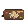 Capybara Erkek Çocuk İki Bölmeli Kalem Çantası - Bej - Kahverengi - 5232 Çok Renkli