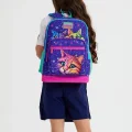 Coral High Mor Pembe Kedi Desenli Dört Bölmeli Okul Sırt
