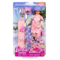 Jkf78 Barbie Snowboard Sporcusu Oyun Seti