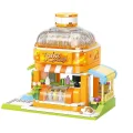 Kp28017 Keeppley Lovely Street - Bsh Kitten Juice Bar 315 Parça Yapım Seti