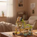 Lz-1382 Loz Küçük Ayı Kafe Çiçekçi Ponda Çay Evi 1077 Parça Block Oyuncak
