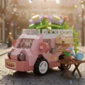 Lz-8640 Loz Çiçek Arabası 160 Parça Block Oyuncak-mini Poşet