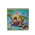 P881005 Panlos Teddy Ayı Koleksiyonu Korsan 190 Parça Block Oyuncak
