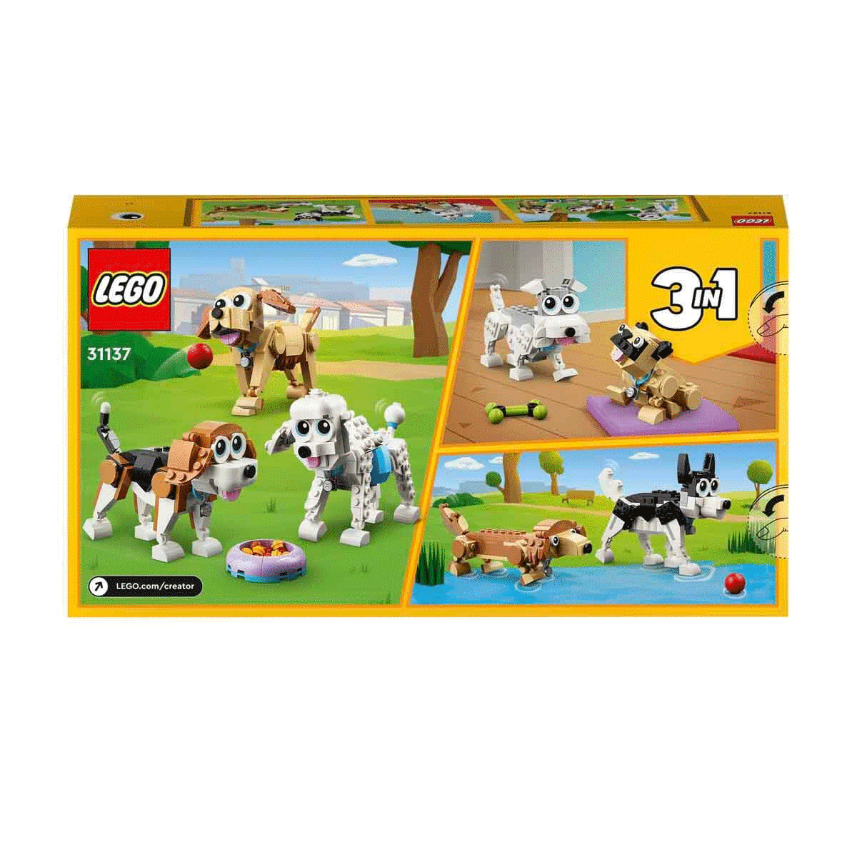 31137 Lego Creator 3in1 - Sevimli Köpekler 475 Parça +7 Yaş