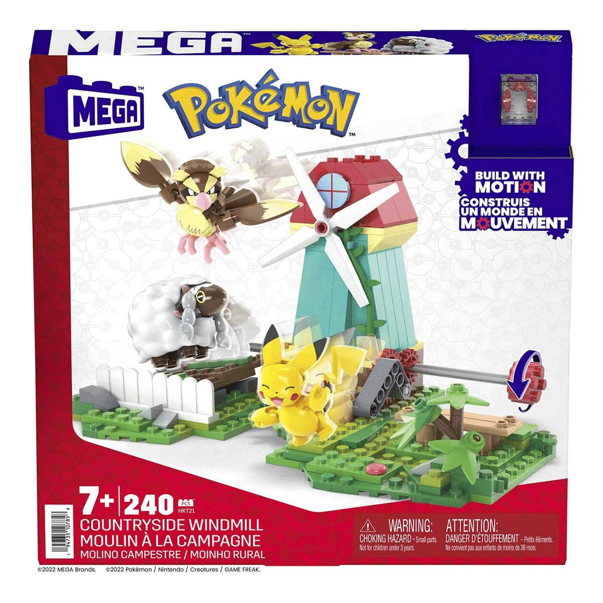 Hkt21 Mega™ Pokémon™ Countryside Windmill - Yel Değirmeni Kasabası Seti 240 Parça +7 Yaş