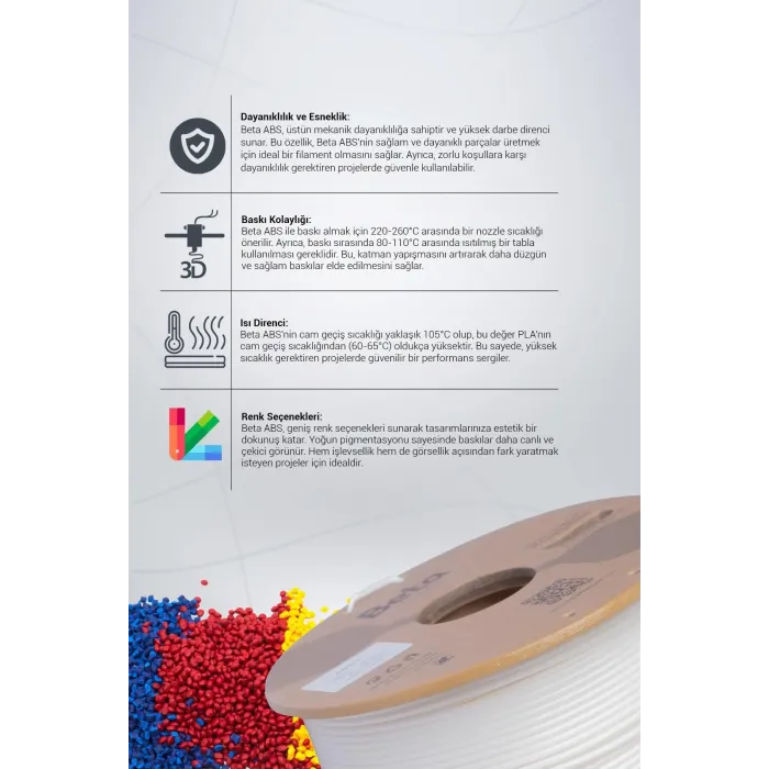 Beta ABS+ Filament White