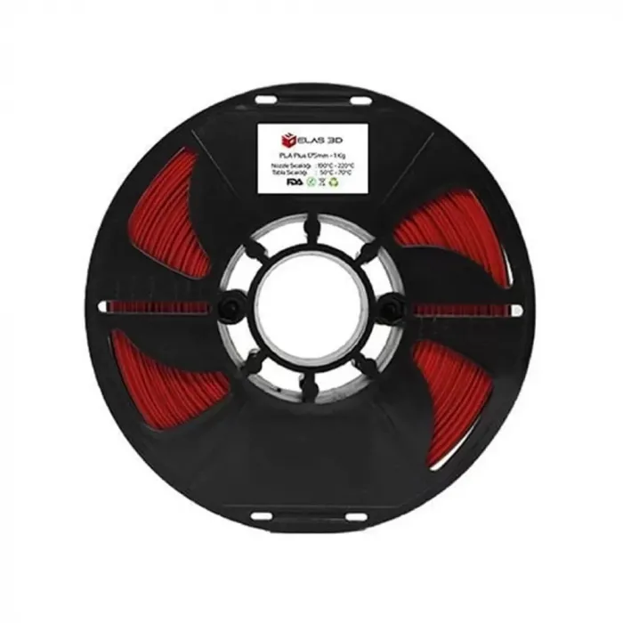 Elas 1.75mm Kırmızı Pla Plus Filament