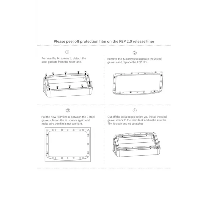 ELEGOO PFA Film 2.0 5 Adet - Mars 3 /3Pro