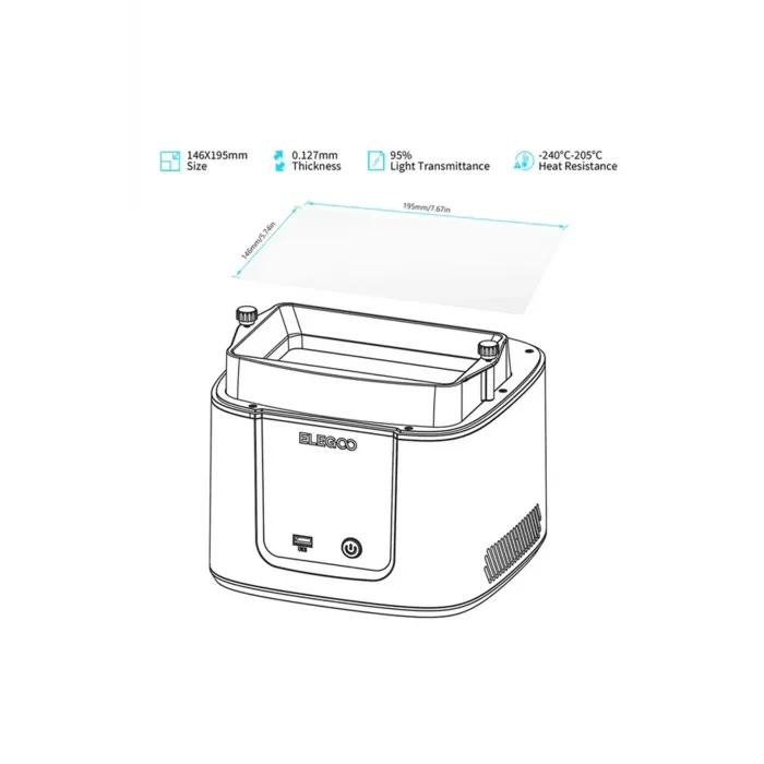 ELEGOO PFA Film 2.0 5 Adet - Mars 3 /3Pro