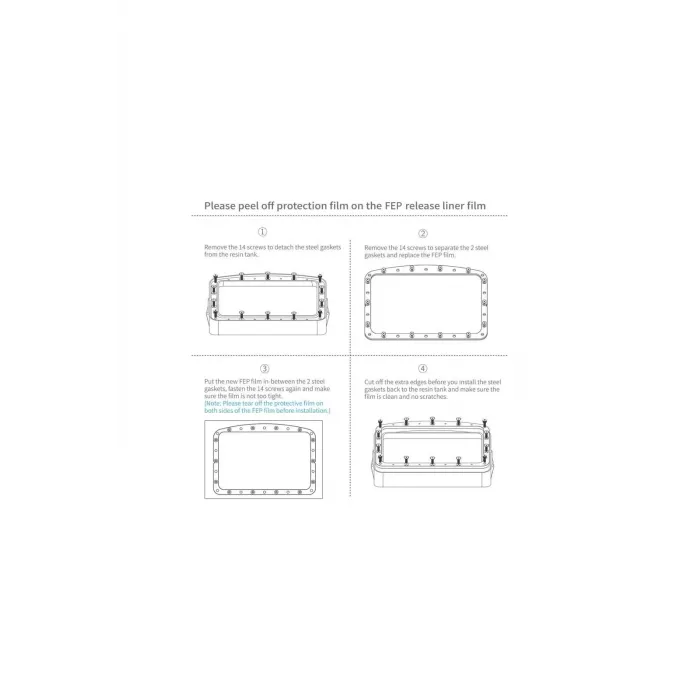 ELEGOO PFA Film 5 Adet - Mars 4 DLP