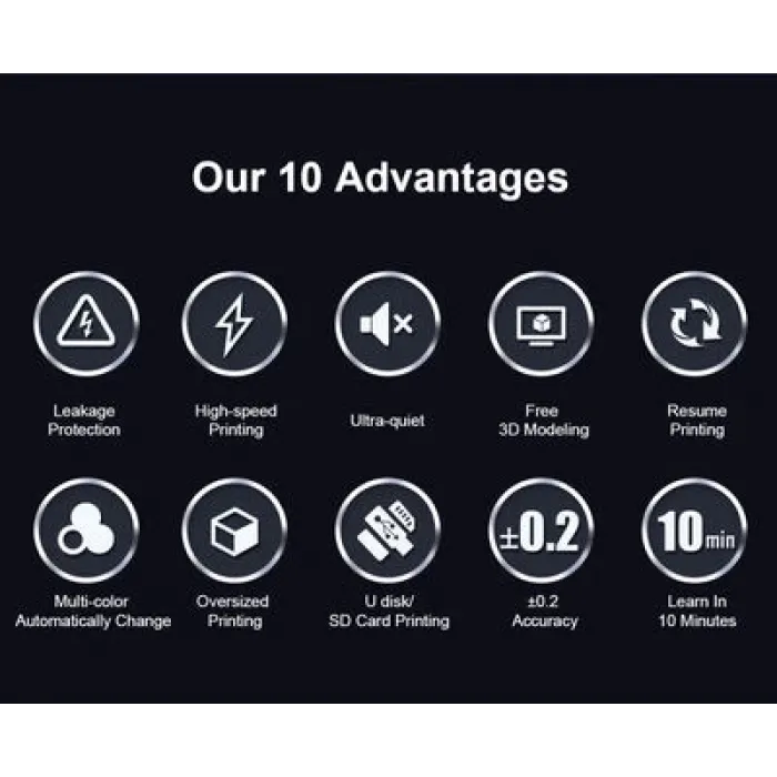 Mingda MD-A128 Işıklı Tabela - Logo Üretimi için 3D Printer