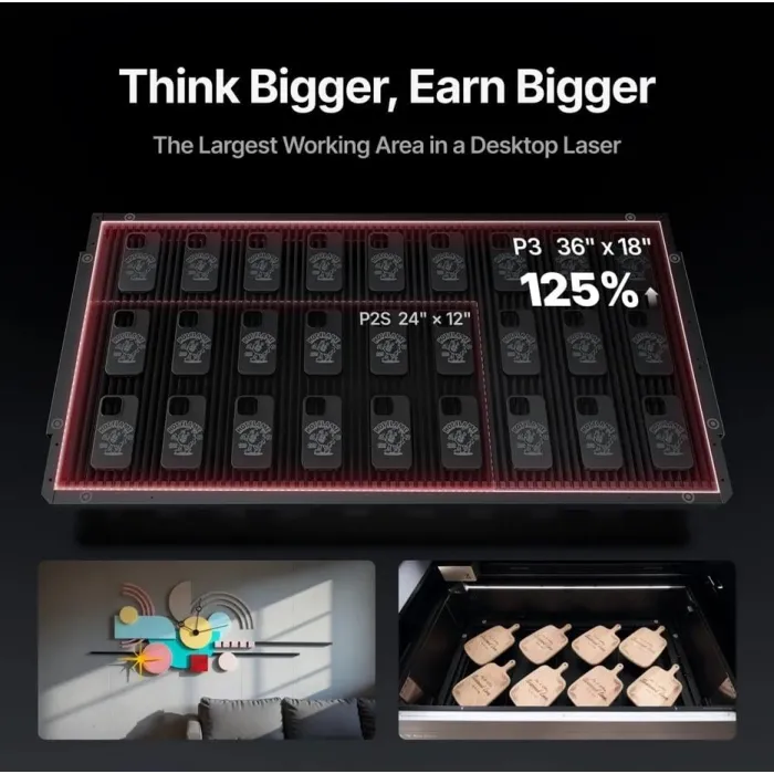 xTool P3 80W CO2 LAZER MAKİNASI