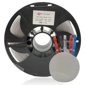 Elas 1.75mm Şeffaf PET-G PLUS Filament 1Kg