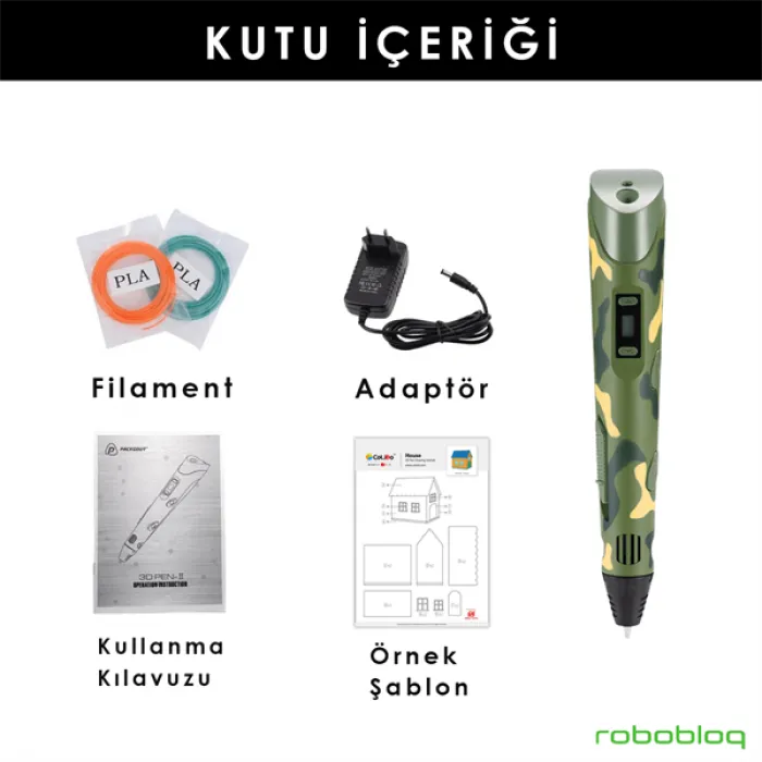 3DPen Baskı Kalemi - Full Set - Pembe