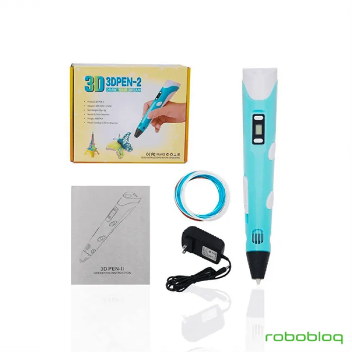 3DPen Baskı Kalemi - Full Set - Pembe