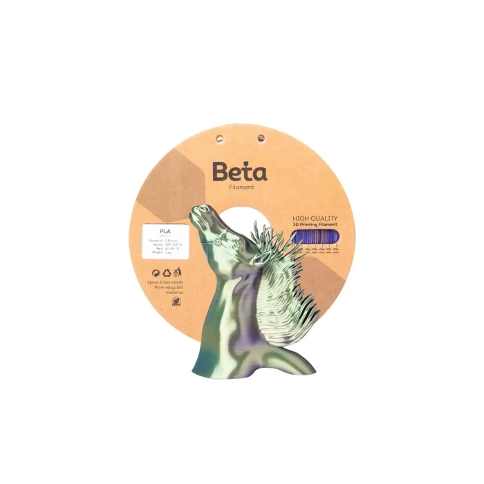 Beta PLA-Mystic Silk Filament Blue Purple Yellow