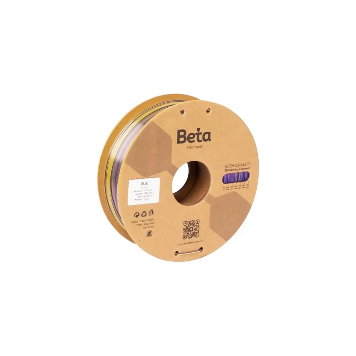 Beta PLA-Mystic Silk Filament Blue Purple Yellow