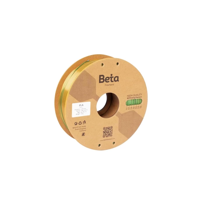 Beta PLA-Mystic Silk Filament Gold Green Fuchsia