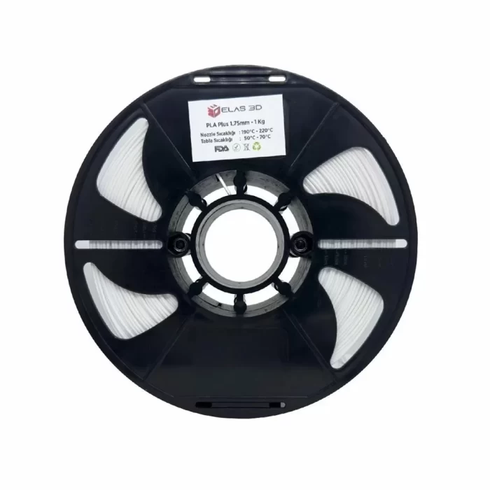 Elas 1.75mm Beyaz Pla Plus Filament
