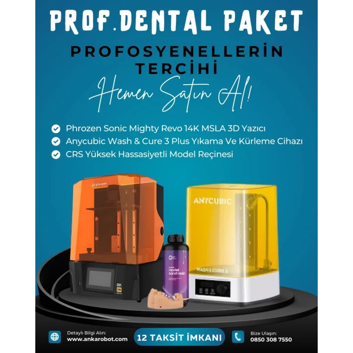 PHROZEN SONİC MİGHTY REVO 14K MSLA 3D YAZICI ( Prof.Dental Paket)