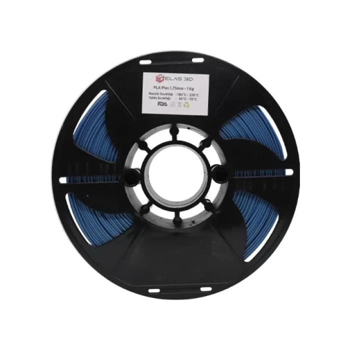 Elas 1.75mm Sedefli Mavi PLA Plus Filament 1kg