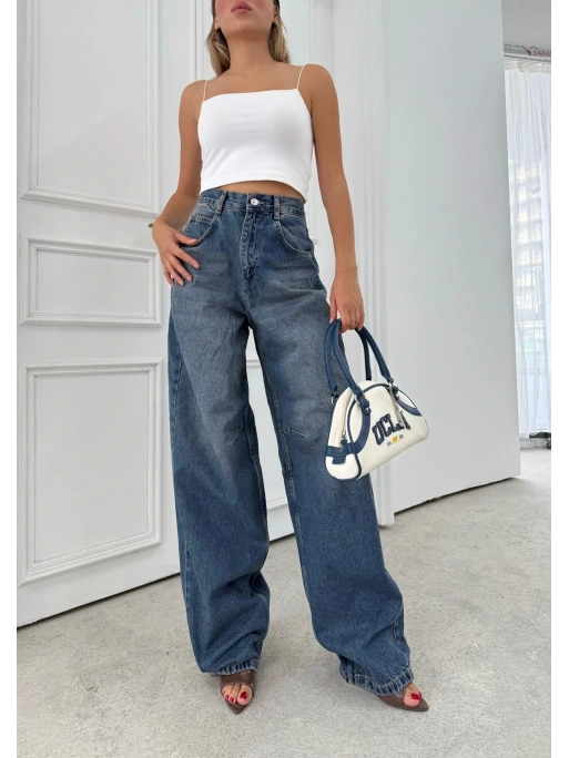 BEL TOKA DETAY BOL KESİM GENİŞ PAÇA BAGGY JEAN