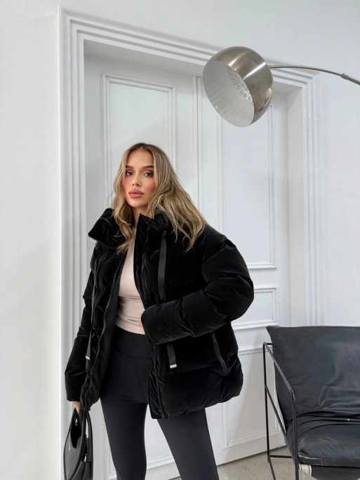 KAPÜŞONLU ŞİŞME MONT SİYAH