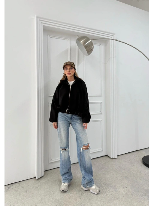 KEMER DETAY YAKALI İÇ ASTARLI KAŞE KABAN SİYAH 2076