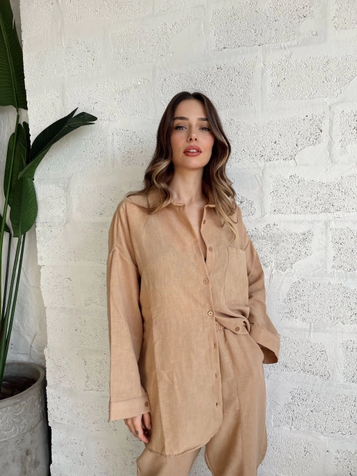 KETEN PANTOLON BEJ(PANTOLON SADECE)