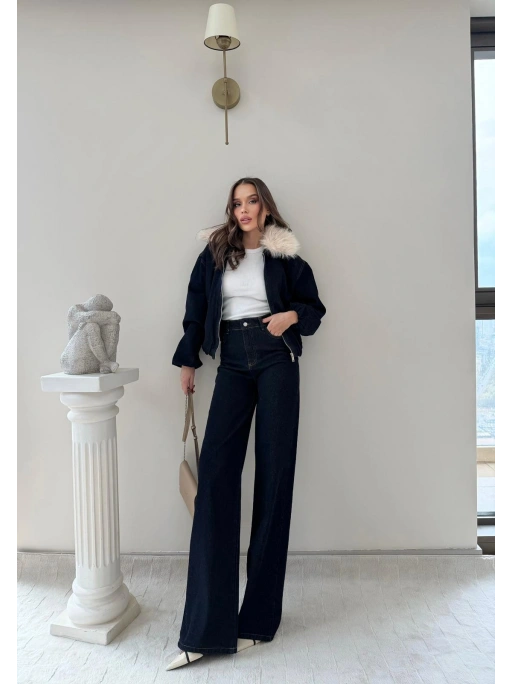 YAKA KÜRK DETAY HIRKA VE PANTOLONLU KOT TAKIM